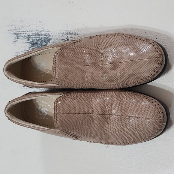 SAS Tripad Comfort Footbed Womens Slip-on Loafers Shoes Tan Wedge Size 8N EUC - Picture 12 of 12
